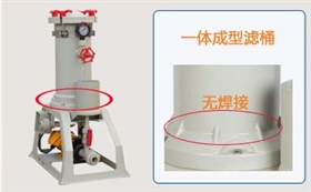 電鍍過濾機一體成型濾筒